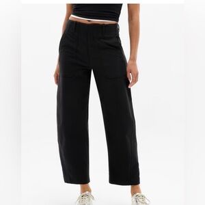 Athleta Skyline High Rise Barrel Pants 8 Black